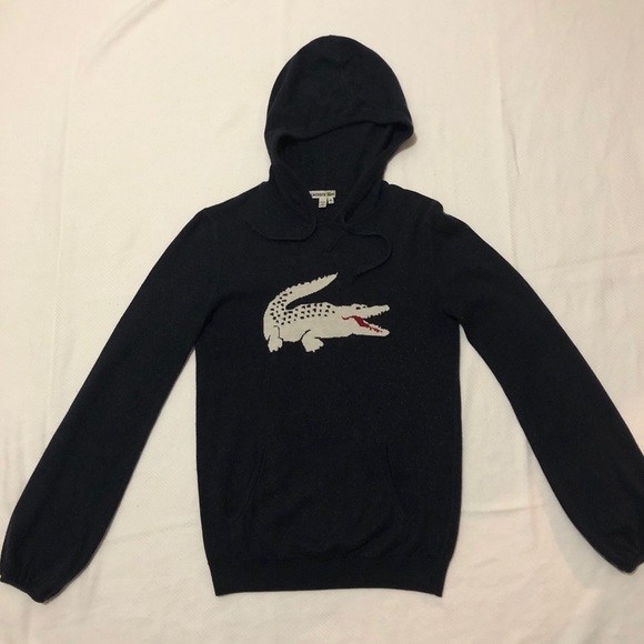 Lacoste Sweaters - LACOSTE Sweater-Thin Navy Blue/Alligator 🐊 Print